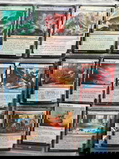 MTG Foil Trading Cards Binder: Magic The Gathering Cards Collector’s Binder Page – MTG Foil & Rare CardsA beautifully curated page from a Magic the Gathering binder featuring 9 modern cards, including enchantments, creatures, l