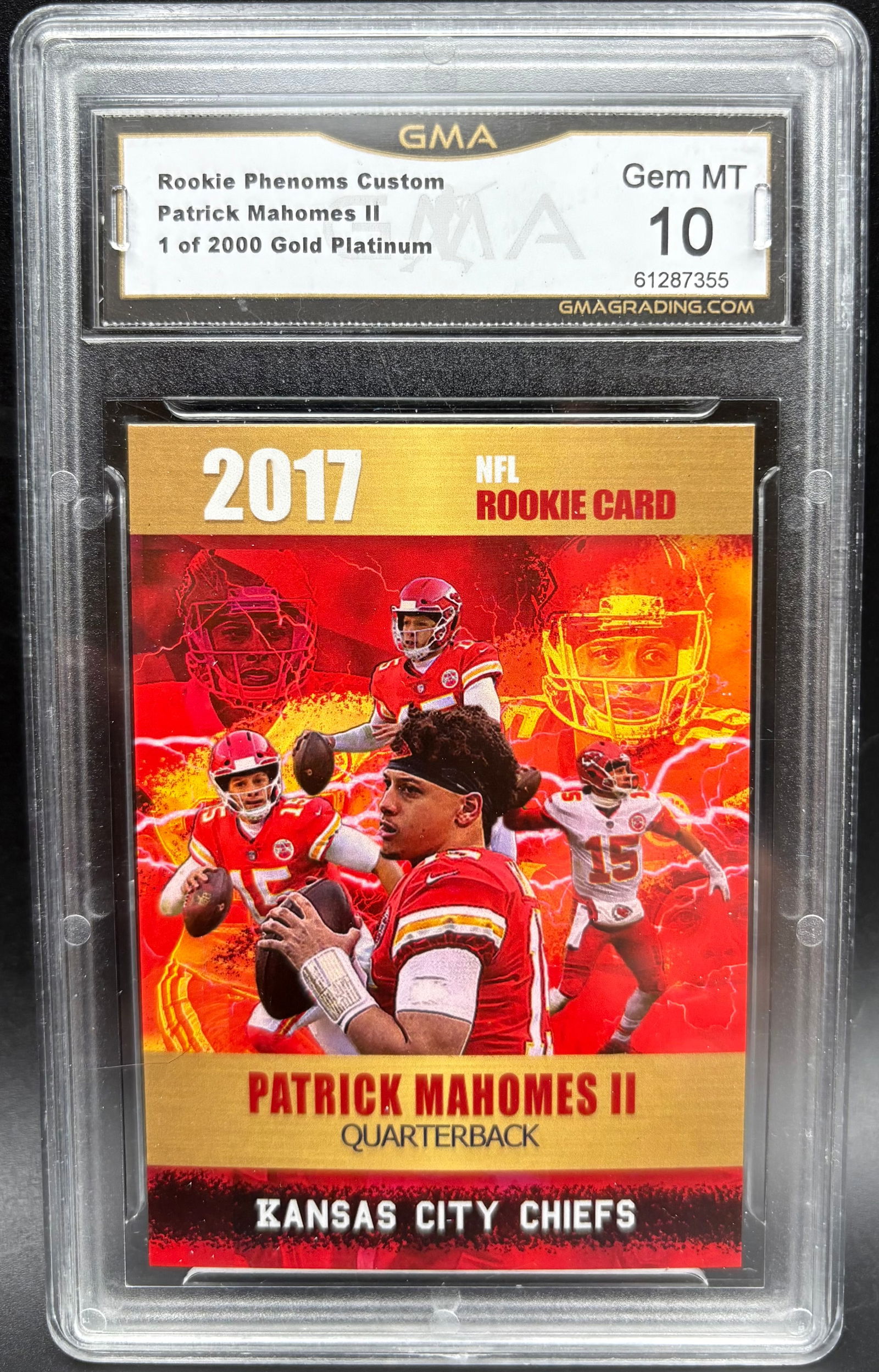 Patrick Mahomes II – 2017 Rookie Phenoms Custom (1 of 2)