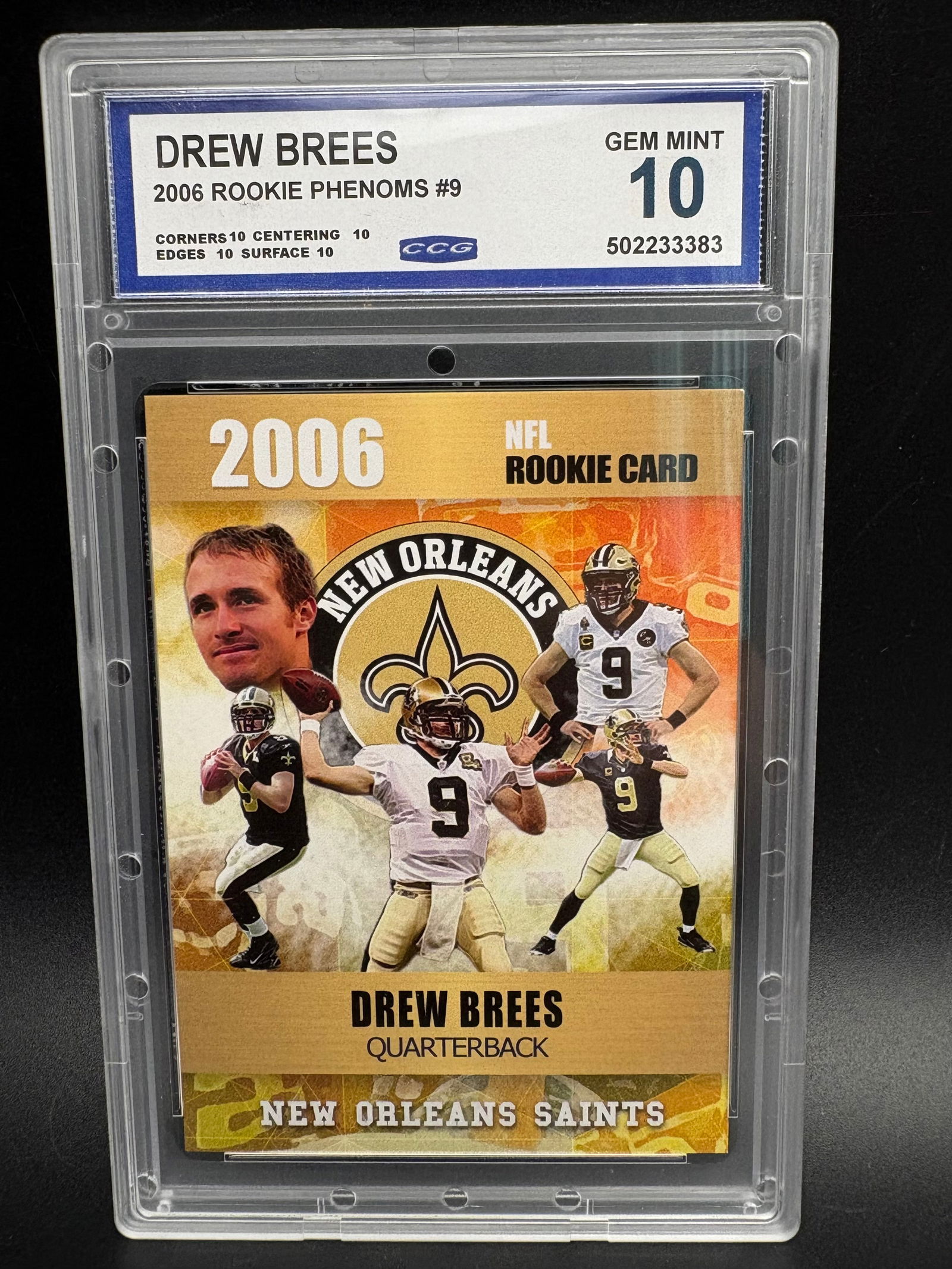 Drew Brees Card – 2006 Rookie Phenoms #9 (1 of 2)