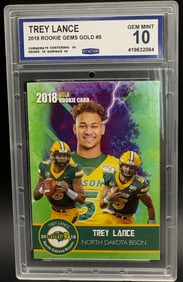 card of quarterback Trey Lance