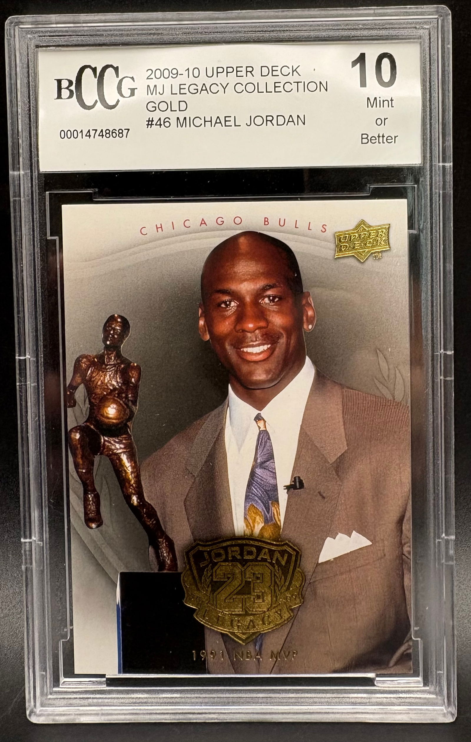 Michael Jordan #46 – Upper Deck MJ Legacy Collection Gold (1 of 2)