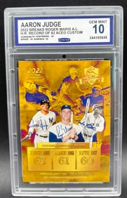 Aaron Judge – 2022 A.L. Home Run Record Card (Gold Edition)