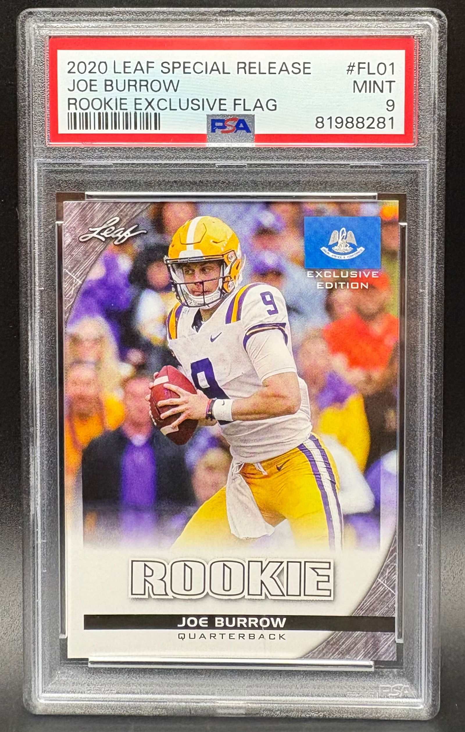 Joe Burrow Rookie Exclusive Flag card (1 of 2)