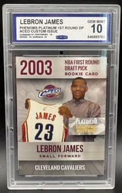 LeBron James – 2003 Platinum 1st Round Draft Pick Rookie Card
