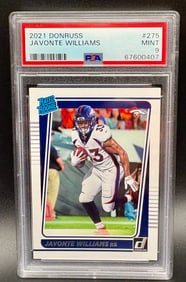 Javonte Williams 2021 Donruss Rated Rookie Card #275 – PSA 9