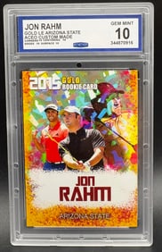 Jon Rahm 2015 Gold Rookie Card – Arizona State – GEM MINT 10 Sport: