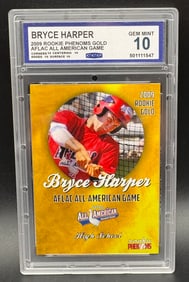 Bryce Harper 2009 Rookie Gold – AFLAC All-American Game – GEM MINT 10