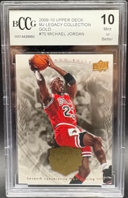 Michael Jordan 2009-10 Upper Deck MJ Legacy Collection Gold #70 – Mint 10 – Chicago Bulls