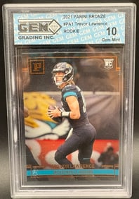 Trevor Lawrence 2021 Panini Bronze Rookie Card #PA1 – GEM MINT 10 – Jacksonville Jaguars