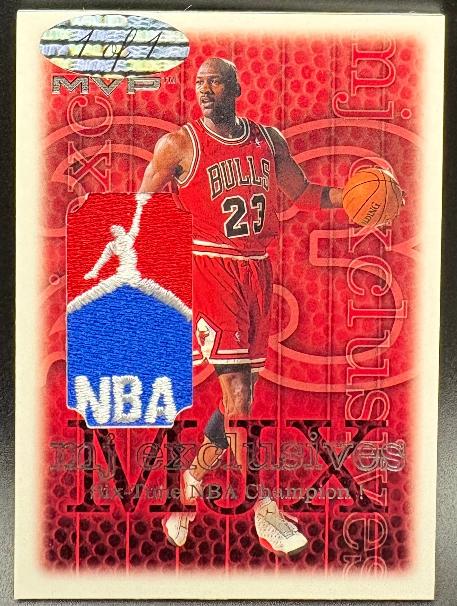 Michael Jordan NBA Patch Exclusive Card – 1 of 1 – Chicago Bulls MVP Tribute  Sport: (1 of 2)