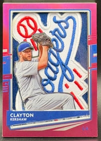 Clayton Kershaw Patch Card – Los Angeles Dodgers Embroidered Logo