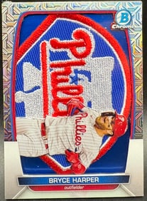 Bryce Harper Bowman Chrome Patch Card – Philadelphia Phillies – Outfielder Sport: