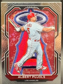 Albert Pujols Panini Embroidered Patch Card – Los Angeles Angels – Iconic Swing Highlight