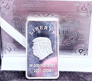 Donald Trump Liberty Bar – In God We Trust 2021–2025 Commemorative Silver Note