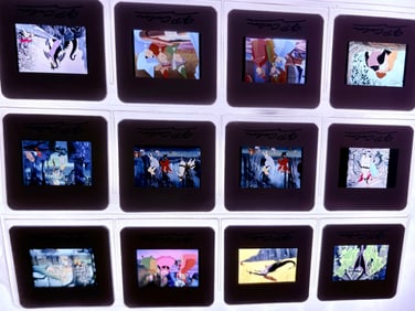 12 Vintage Disney 35mm Film Slides – Sleeping Beauty Original Animation Cells