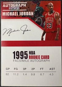 Michael Jordan – 1995 NBA Rookie Card (Facsimile Autograph)