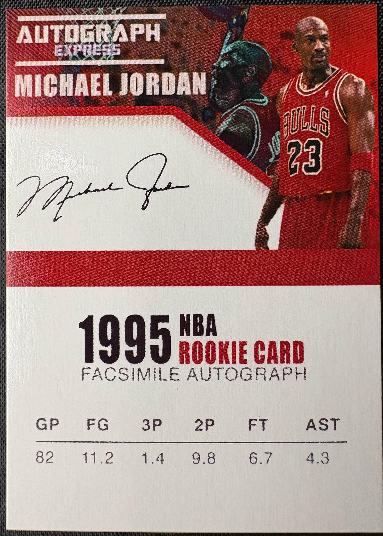 Michael Jordan – 1995 NBA Rookie Card (Facsimile Autograph) (1 of 2)
