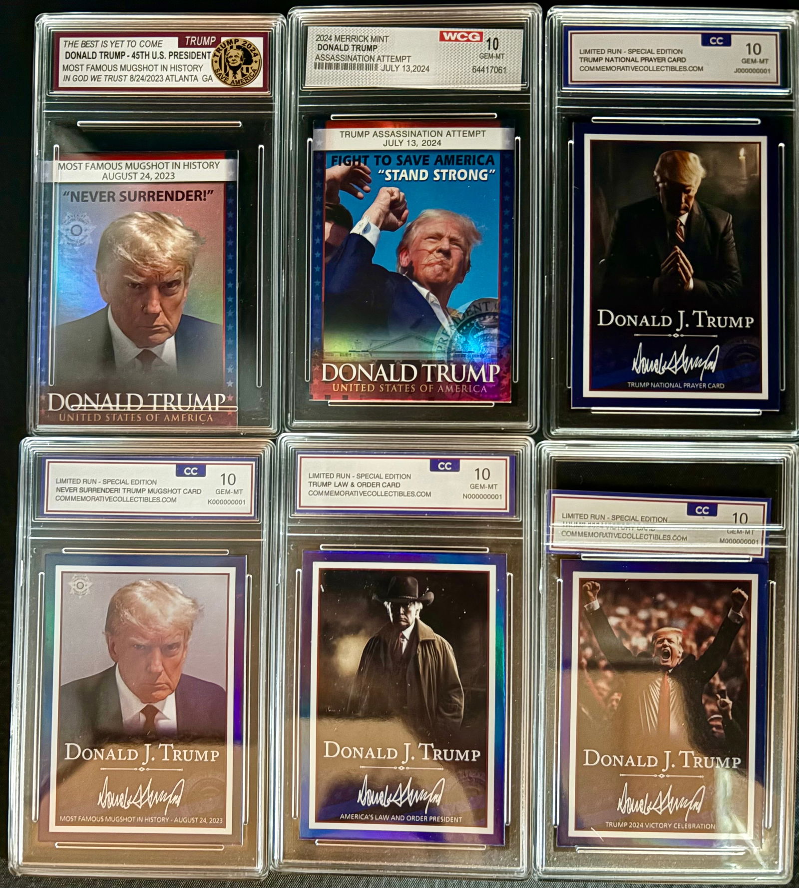 Donald J. Trump Graded Card Collection – Limited Editions GEM-MT 10 (1 of 2)