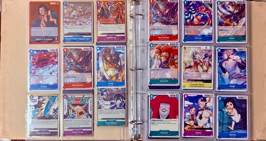One Piece TCG Binder – Large Collection with Monkey D. Dragon, Perona, Germa 66 & More