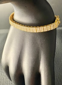 Double Tennis Moissanite Bracelet
