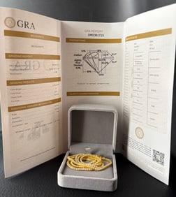 Moissanite Gold Necklace With Certification