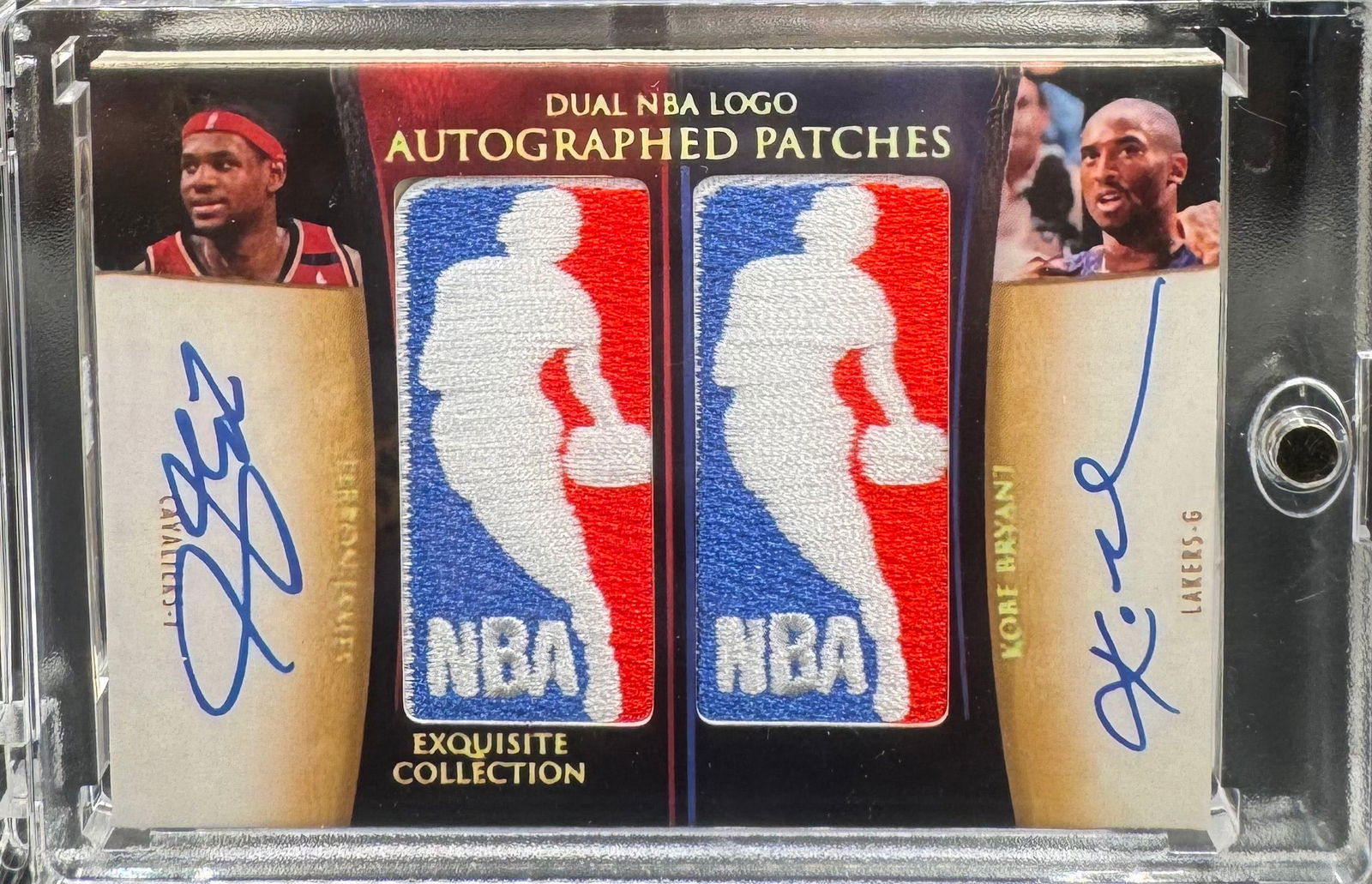 Lebron James & Kobe Bryant Logoman Patch Card (1 of 2)