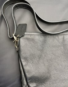 Coach Black Leather Shoulder Bag with Tag