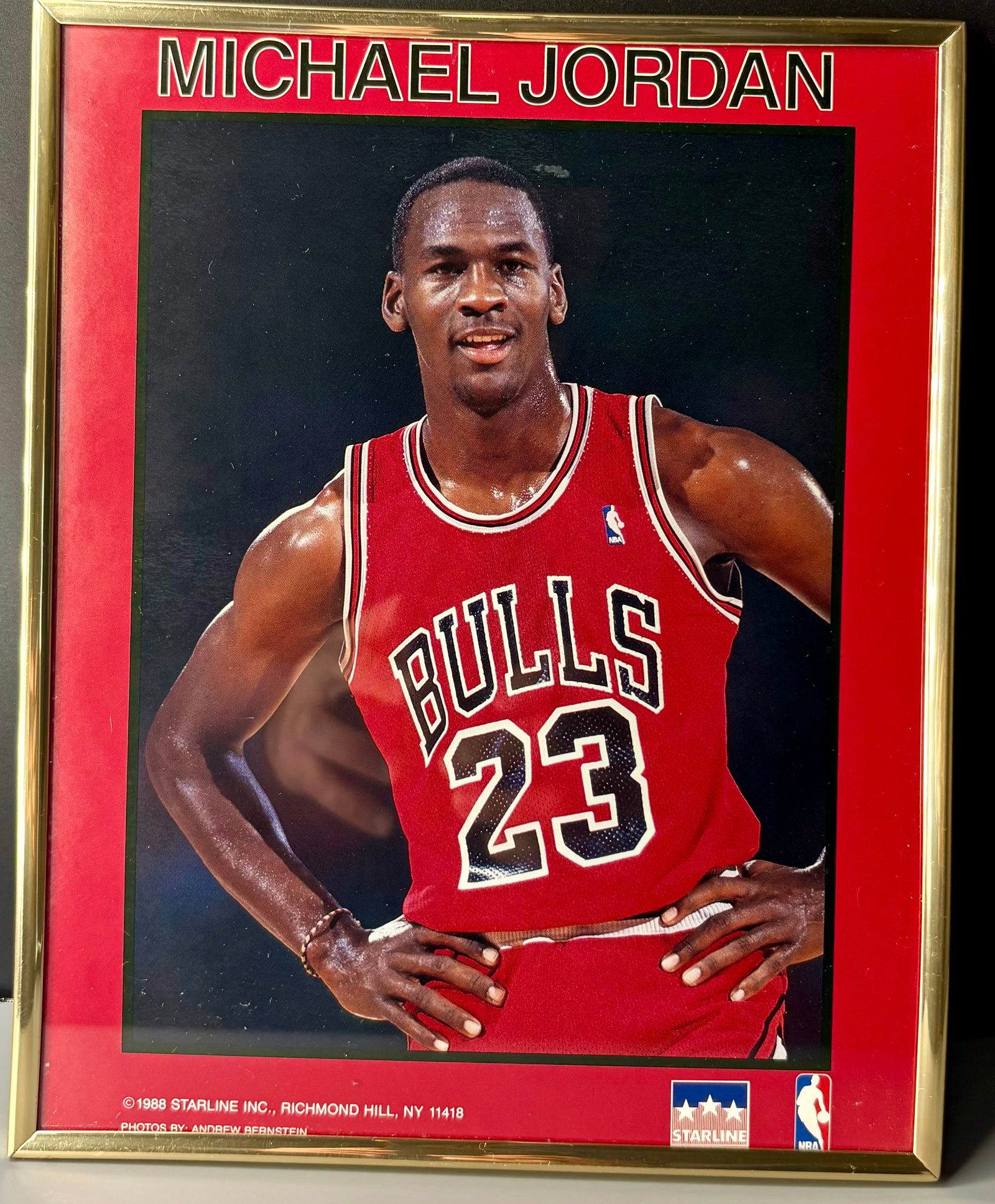 Michael Jordan Starline Poster (1988) Framed – Chicago Bulls #23 (1 of 3)