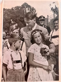 Historical Photograph of Adolf Hitler with Children (1930s)