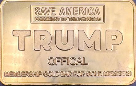 Donald Trump 24k Gold-Plated Commemorative Coin with Box and Certificate
