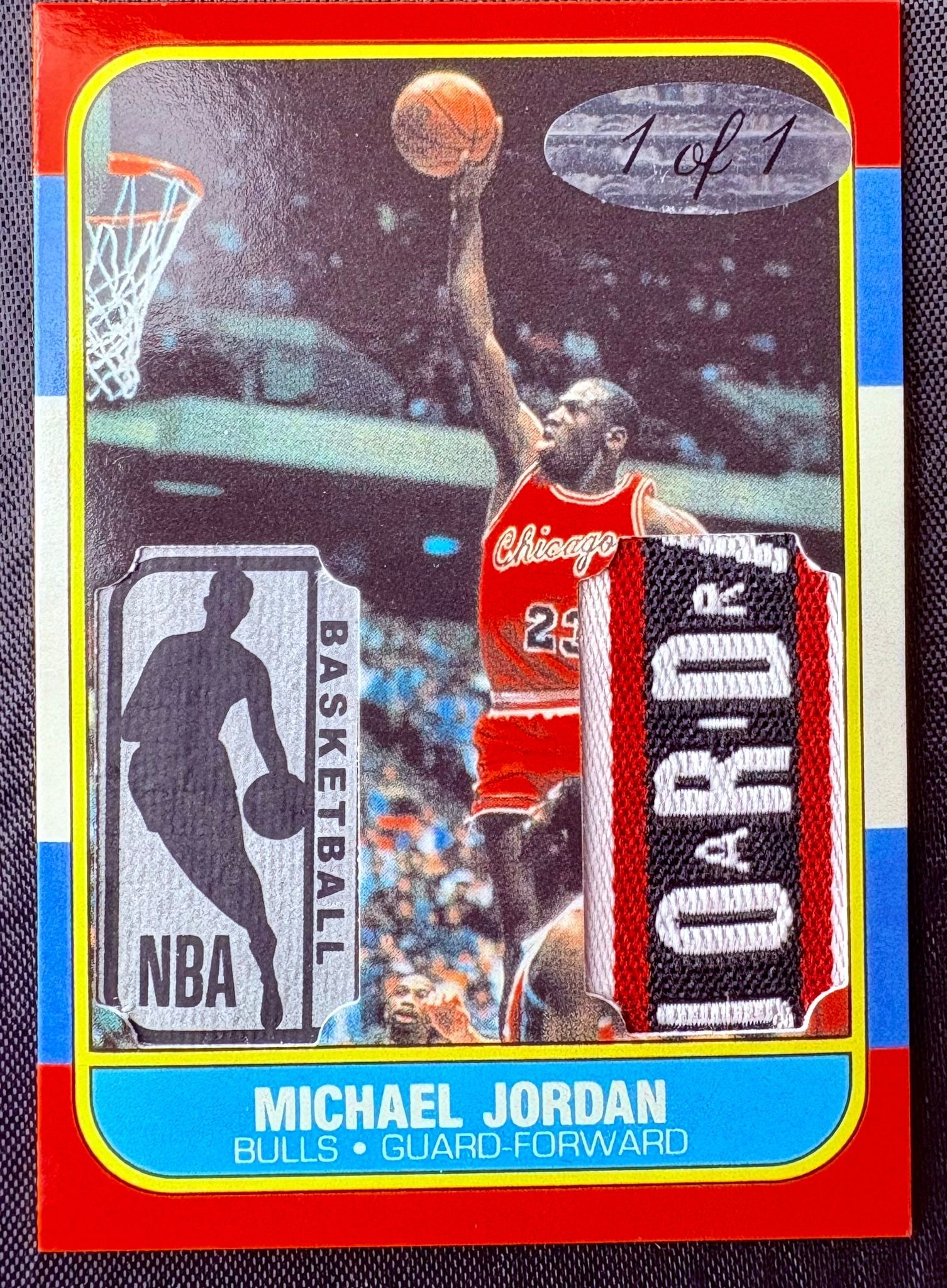 Michael Jordan Custom Patch Card – 1 of 1 – NBA Legend (1 of 4)