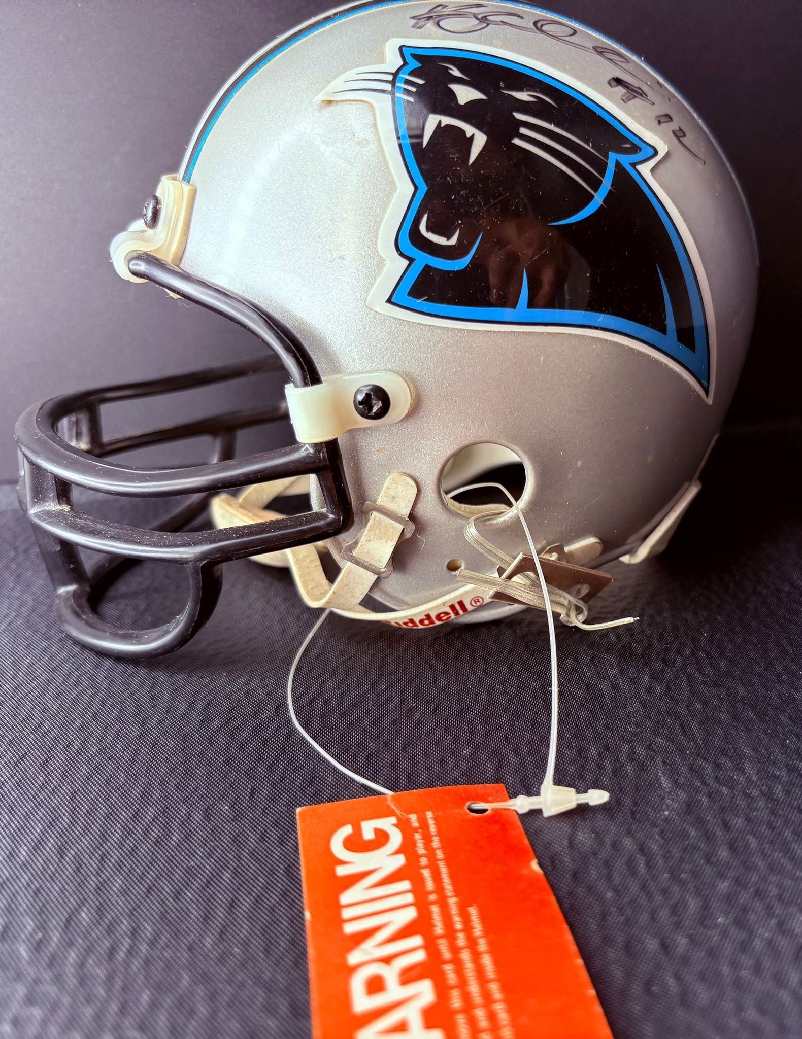 Carolina Panthers Full-Size Helmet Autographed – Riddell Official (1 of 2)