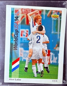 Alexi Lalas & Reggie Jackson Dual-Sided World Cup USA 1994 Promo Card