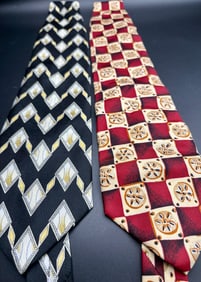 Lot includes two ties from the luxury brand Hugo Boss.
