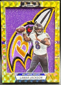 Lamar Jackson Cut Patch Card