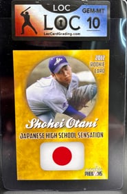 Shohei Otani 2012 Rookie Card - LOC GEM-MT 10