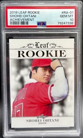 2018 Leaf Rookie Shohei Ohtani Achievement #RA-01 PSA GEM MT 10