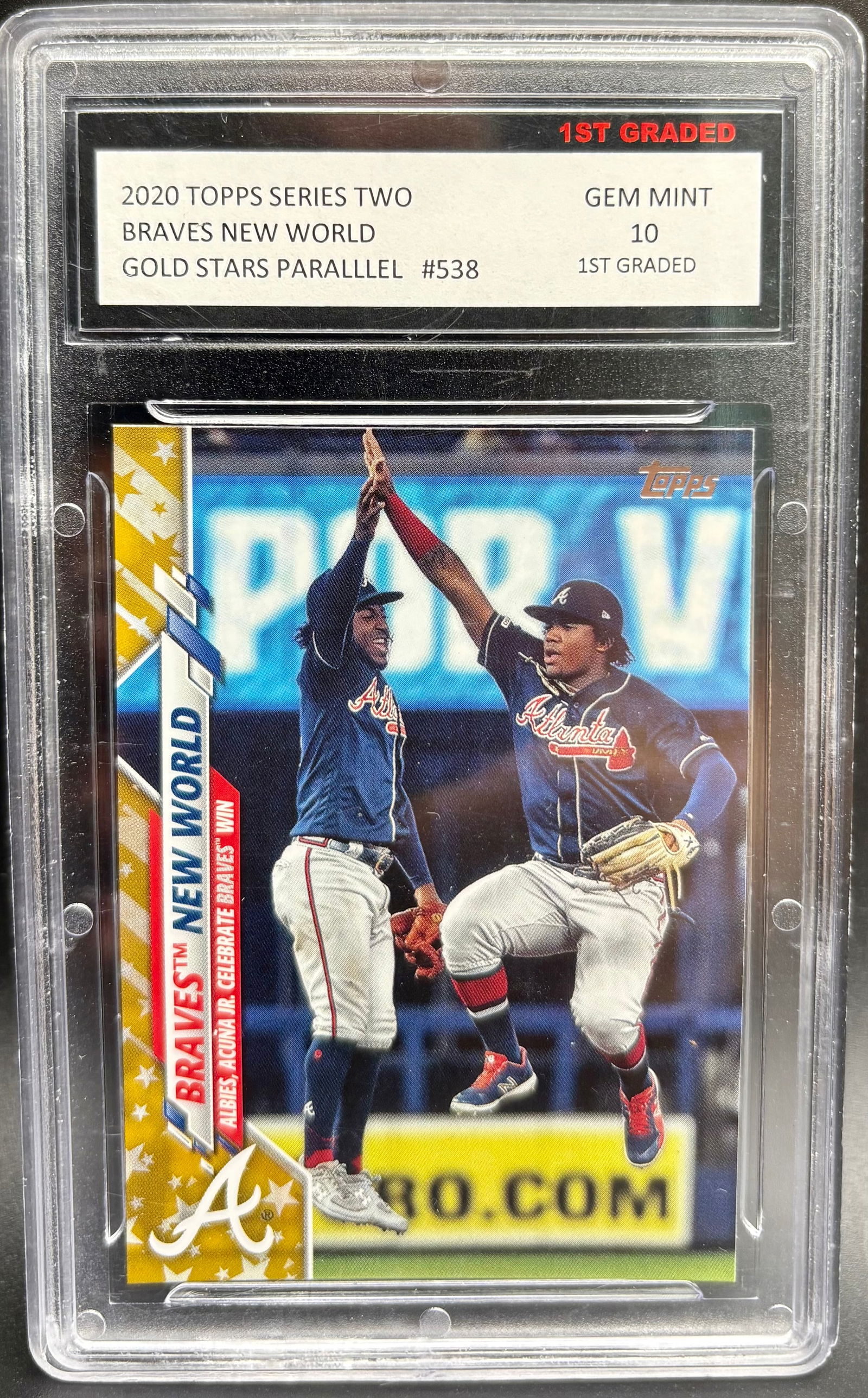 2020 Topps Series 2 Braves New World Gold Stars Parallel #538 (1 of 2)