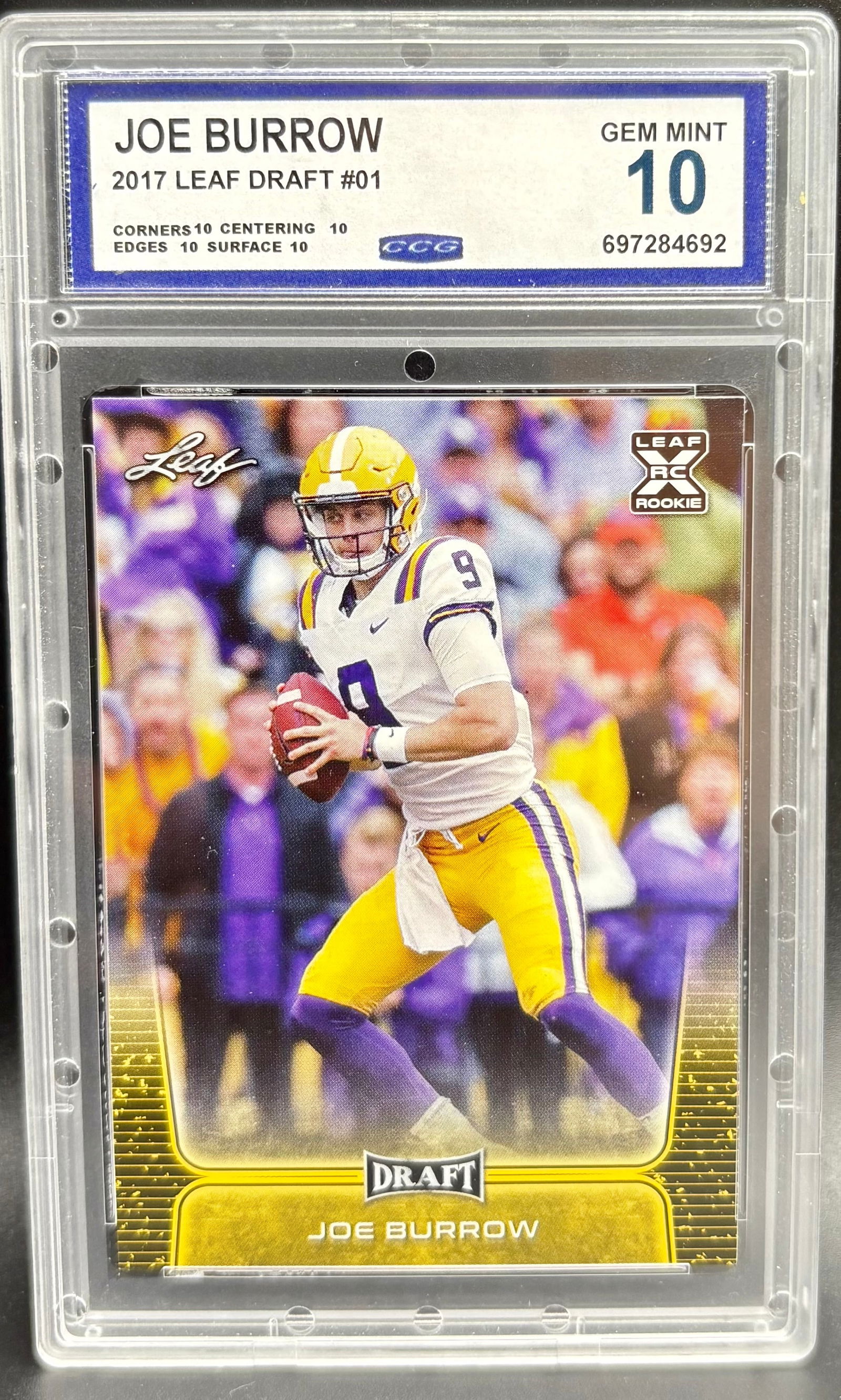 2017 Leaf Draft Joe Burrow #01 (1 of 2)
