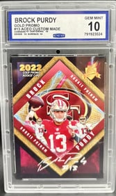 2022 Gold Promo Rookie Phenom Brock Purdy #13 ACEO Custom Made