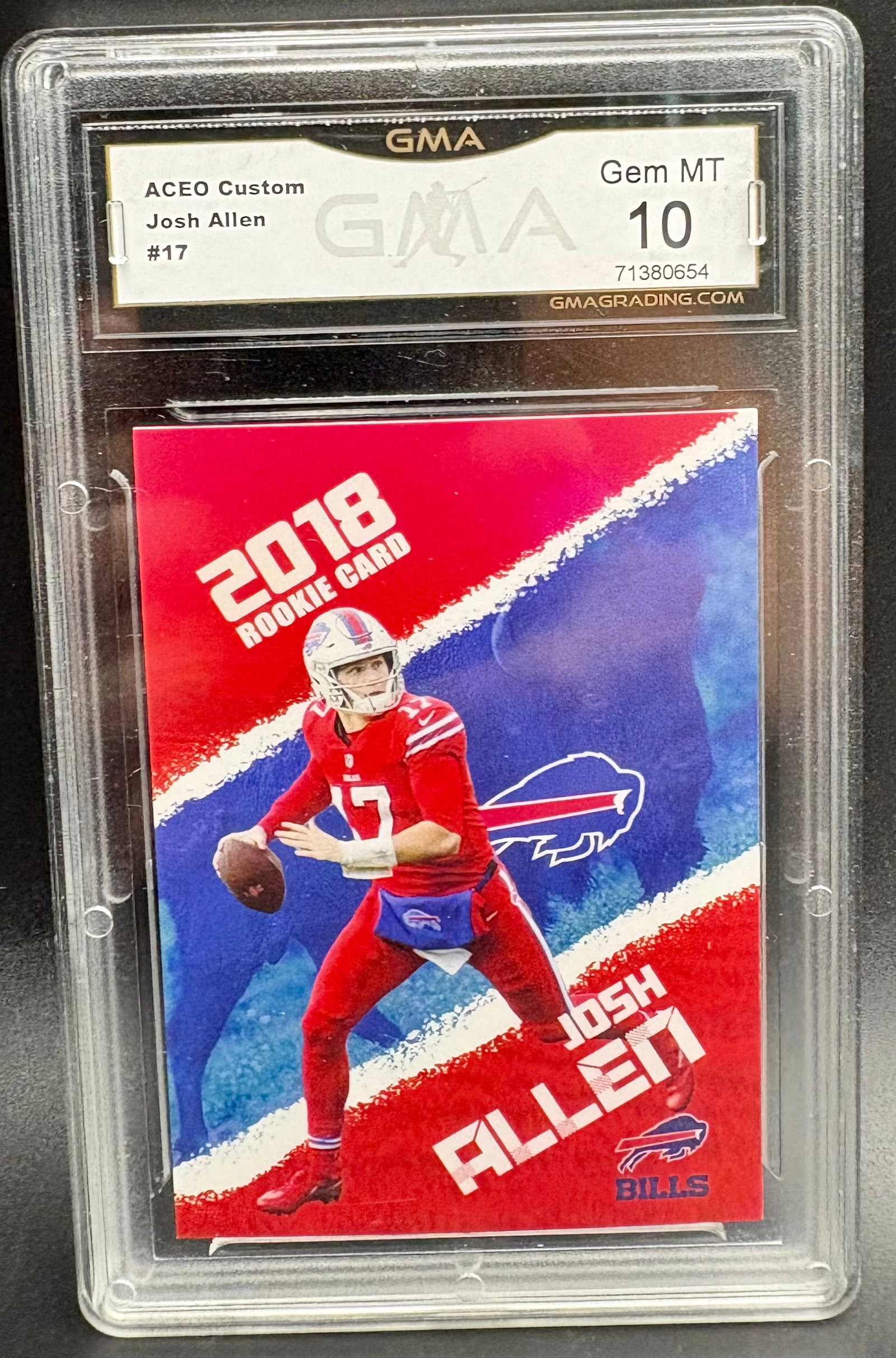 Josh Allen 2018 Rookie Card ACEO Custom #17 (1 of 2)