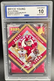 Bryce Young 2020 Gold Promo Rookie Card ACEO Custom #9