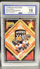 Connor Bedard 2018 Gold Promo Rookie Custom Card GEM MINT 10