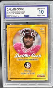 Dalvin Cook 2014 Rookie Phenom Gold Florida State Seminoles GEM MINT 10
