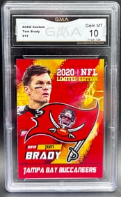 Tom Brady 2020 ACEO Custom Tampa Bay Buccaneers GEM MT 10