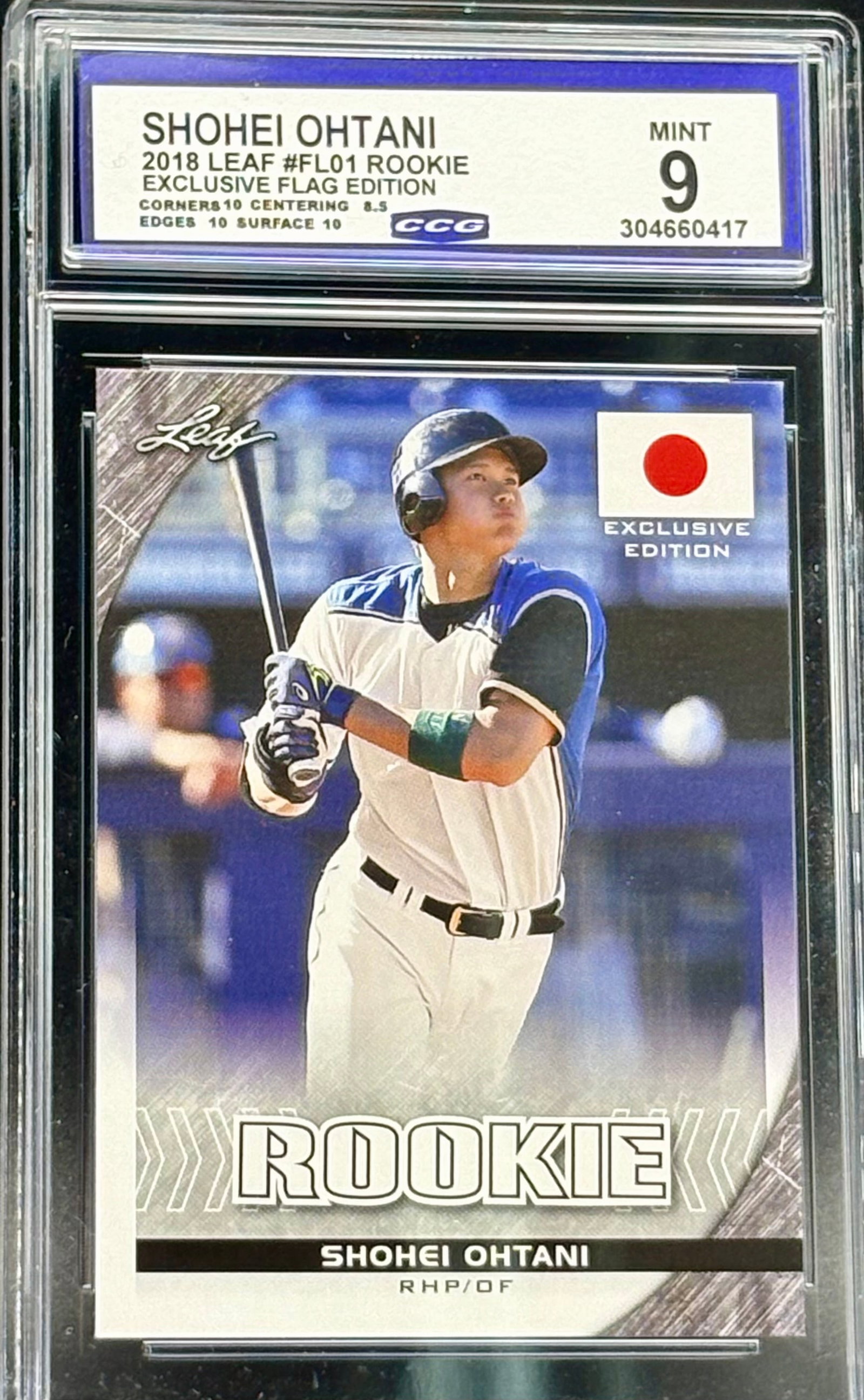 Shohei Ohtani 2018 Leaf Rookie Exclusive Flag Edition (1 of 2)