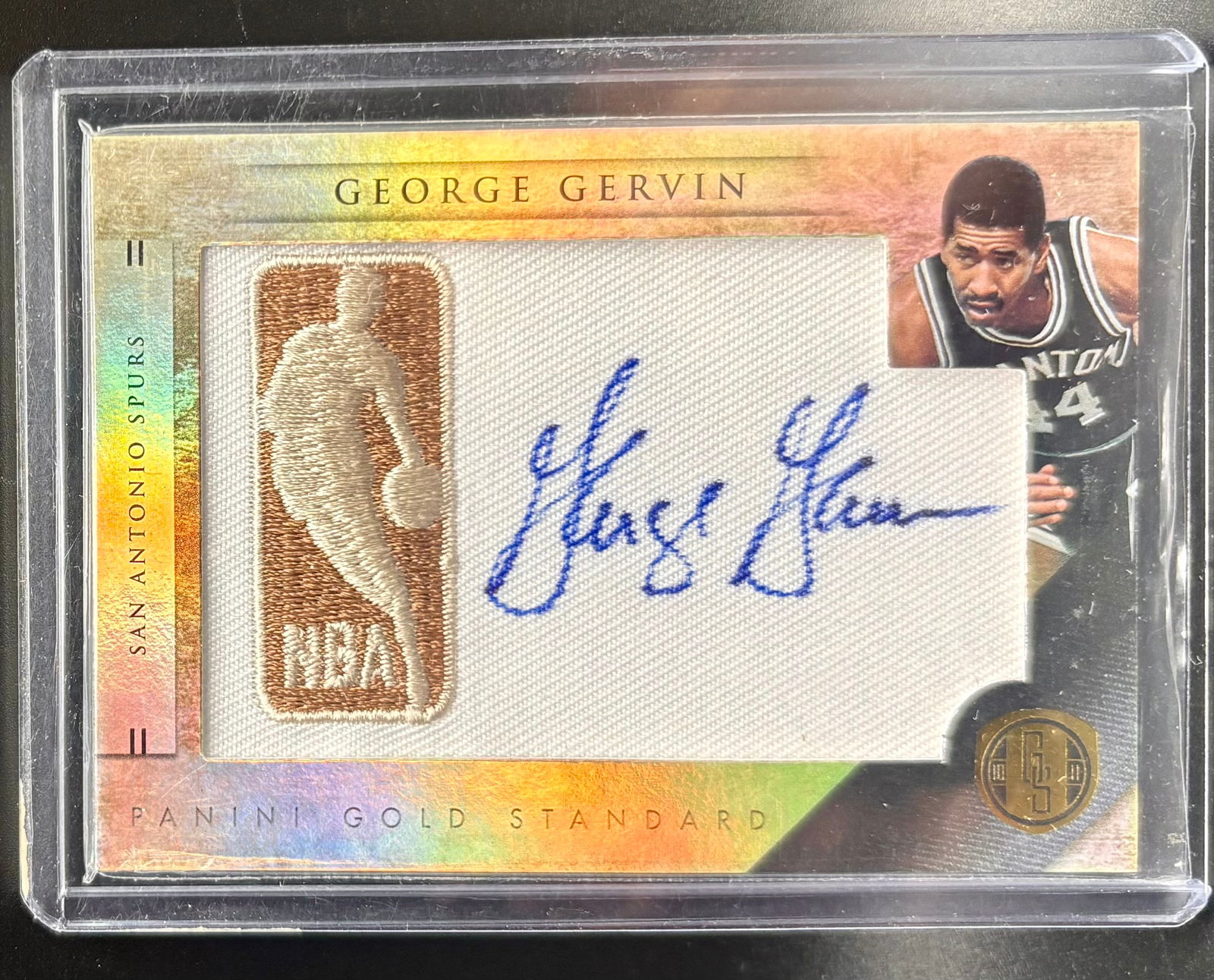 George Gervin Panini Gold Standard Patch Auto (1 of 2)
