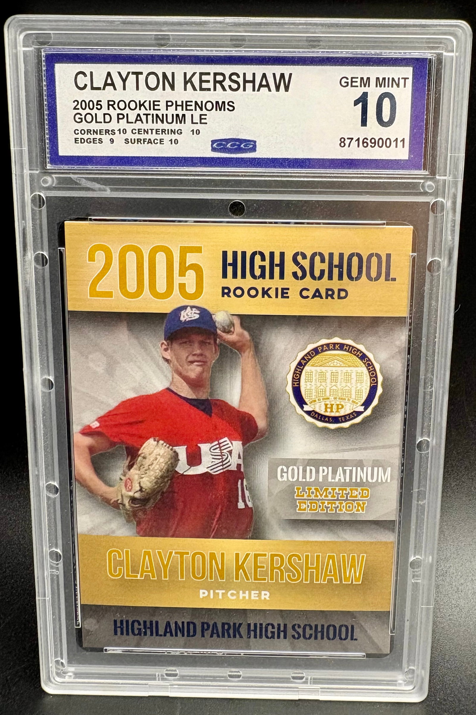 Clayton Kershaw Rookie Card (1 of 1)