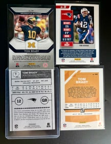 Tom Brady Panini Card Collection – Michigan & New England Patriots