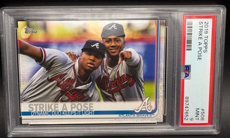 2019 Topps “Strike a Pose” Atlanta Braves – PSA 9 Graded Trading Card
